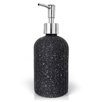 Seifenspender aus grauem Glas, 450 ml