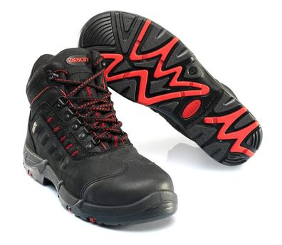 Mascot Kenya S3 Sicherheitsstiefel Herren Alukappe wasserdicht schwarz rot 42