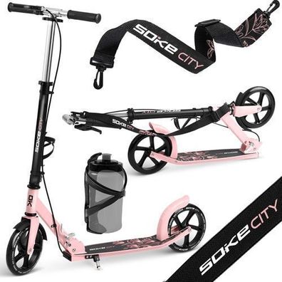 Soke City Scooter, schwarz und pink