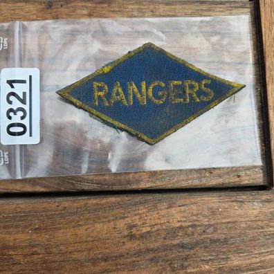 Rangers 2nd D-Day British Made Diamond Patch WW2 #321