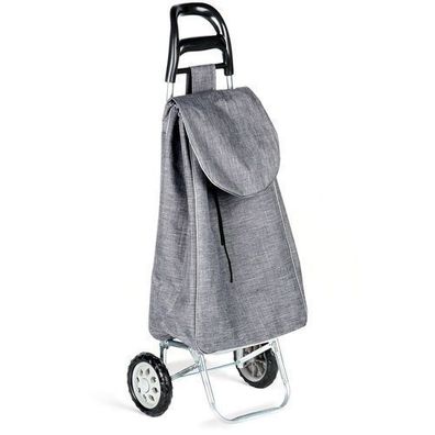 Einkaufswagen mit Tasche, grau, 30 l