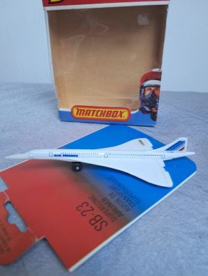 Supersonicc Airliner . Air France SB - 23, Sky Busters, Matchbox originalverpackt