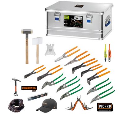 PICARD Starter Set Klempner in Aluminium-Box 24-teilig Nr. 0070021-021
