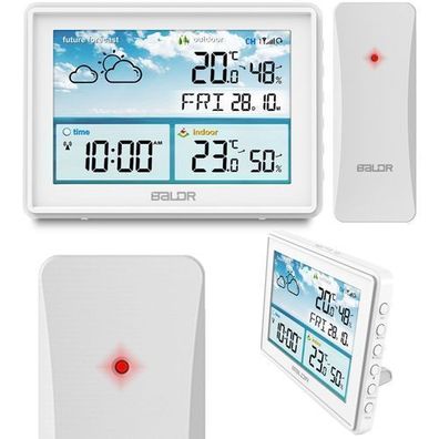 Wetterstation mit Display BD-909 weiß
