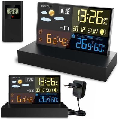 Wetterstation mit Display BD-912 schwarz