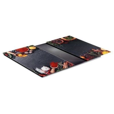 Schneidebretter und Glas-Kochdeckel für Gewürze 60x52 cm 2 Stück