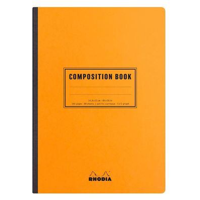 Rhodia Book A5 kariert orange