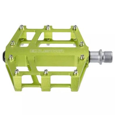 BMX-Pedal Exustar E-PB525, Alu, grün, CNC gefräßte Cro-Mo-Ac