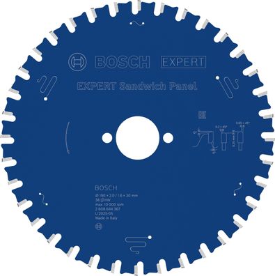 Bosch Professional Kreissägeblatt Expert Sandwich Panel 190 x 30 mm 36 Zähne