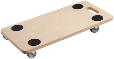 Metafranc Transportroller 590 x 290 mm 200 kg Sperrholz PU-Räder 822100