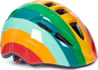 Trespass Kinder Fahrradhelm Dunt - Kids Cycle Helmet Rainbow Stripe