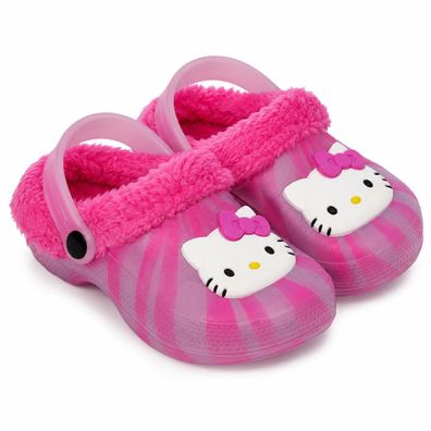 Hello Kitty Kinder Hausschuhe Clog für Zuhause Freizeit und gemütliche Stunden