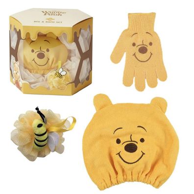 Disney Winnie Puuh Körperpflege Set kompakt für Badezimmer Urlaub