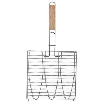 Fischgrillrost aus Metall, 28 x 55,5 cm