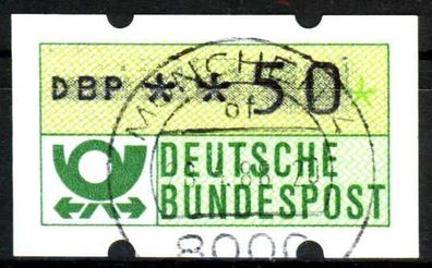 BRD ATM 1981 Nr 1-1-050 zentrisch gestempelt X1F330E