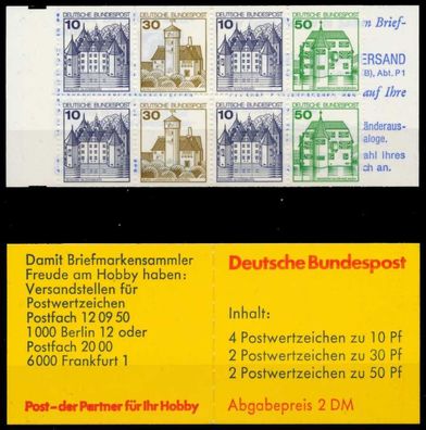 BRD Markenheftchen Nr MH 22 IboZ postfrisch SA13A3E