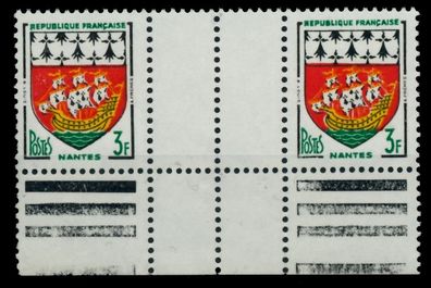Frankreich 1958 Nr 1222ZW postfrisch 3ER STR URA X88D136