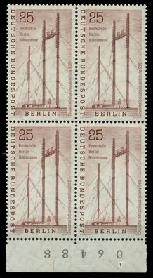 BERLIN 1956 Nr 157 postfrisch Viererblock X792C76