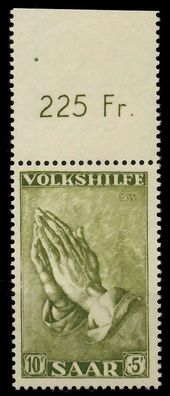 Saarland 1955 Nr 366 postfrisch ORA X79DCEA
