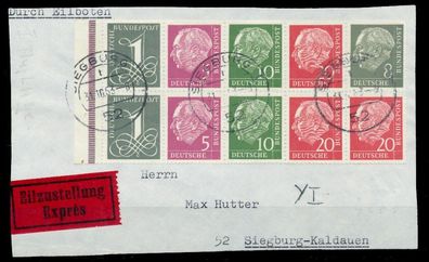 BRD BUND Heftchenblatt Nr HB 8YI zentrisch gestempelt BRF X81AE06