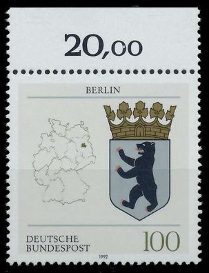 BRD 1992 Nr 1588 postfrisch ORA X85EF42