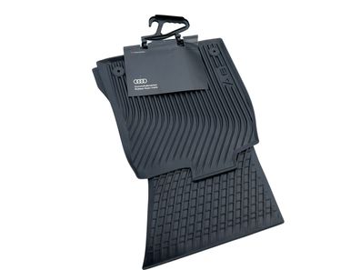 Original Audi Gummimatten A6 C7 4G Fussmatten Gummi schwarz vorn Allwetter 2-tlg