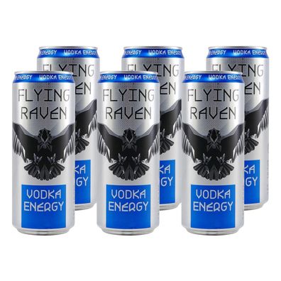 Flying Raven Vodka-Energy (12 x 0,33L) EINWEG
