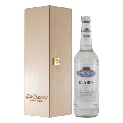 Kronenhof Klarer mit Geschenk-Holzkiste