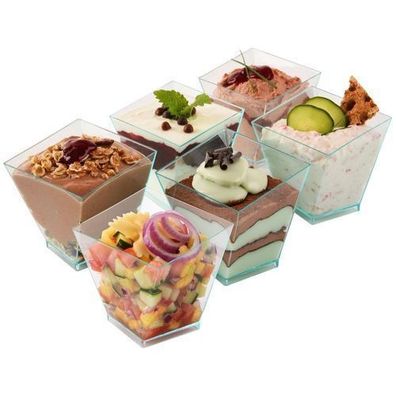 Becher für Desserts, Snacks 120 ml 6 Stück