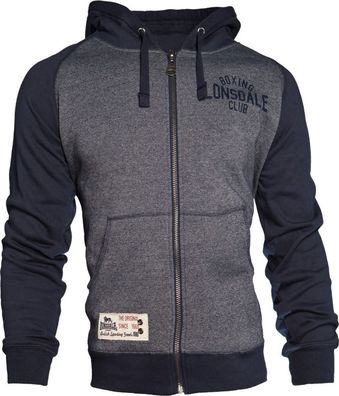 Lonsdale Slough Kapuzensweatjacke mit Reißverschluss schmale Passform