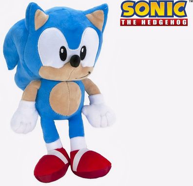 Sonic Plüschfigur Sonic The Hedgehog Kuscheltier Plüsch 30 cm Groß NEU