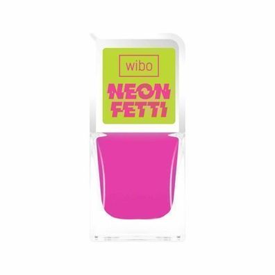 Wibo Neon Fetti Nagellack, 8,5 ml - Strahlende Farbintensitaet fuer ausdrucksstark