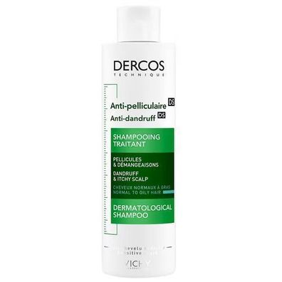 Vichy Dercos Schuppenbekämpfendes Shampoo für normales bis fettiges Haar, 200 ml