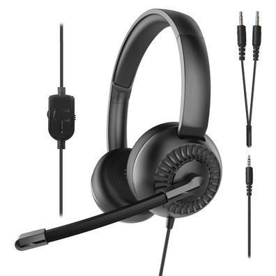 Speedlink - Metis Stereo Headset, 3,5mm Klinke mit Y-Adapter - Schwarz