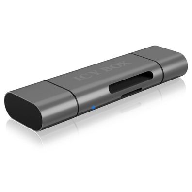 Icy Box Adapter IcyBox ext. Kartenleser USB/microUSB/USB-C > SD/mSD retail