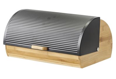 ZELLER Present Brotkasten Bamboo/Metall 39x27x19cm 102173