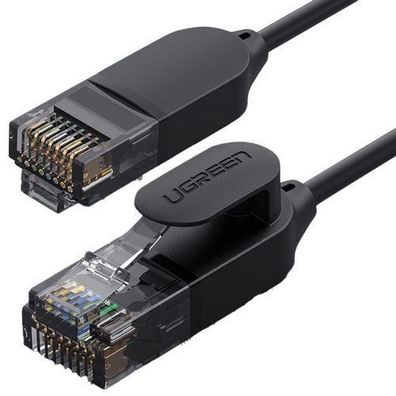 Ugreen RJ45 Ethernet Netzwerk-Kabel Cat 6A UTP 10Gb/s, 5m, Schwarz - Hochgeschwi