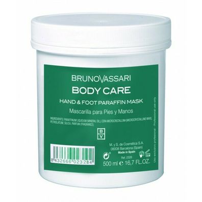 Bruno Vassari, Body Care, Paraffin, Hydrating, Body Gel Mask, For Hands & Feet, 500ml