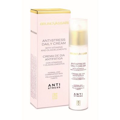 Bruno Vassari, Anti Stress, Anti-Fatigue, Daily, Cream, For Face, 50ml