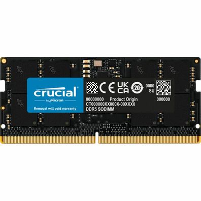Crucial SO-DIMM 16GB DDR5-4800 Arbeitsspeicher CT16G48C40S5