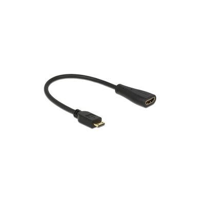 Delock DELOCK HDMI Kabel Ethernet A -> mini C Bu/St 0.23m