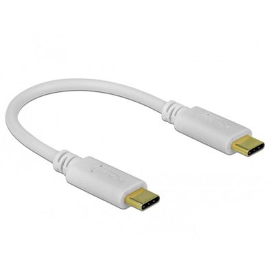 Delock DELOCK USB Type-C Ladekabel 15 cm PD 100 W weiß