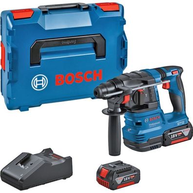 Akku-Bohrhammer mit SDS plus GBH 18V-22 / 2x 4,0 Ah Akku + Ladegerät in L-Boxx