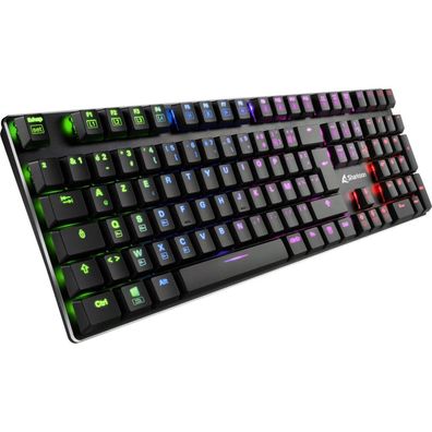 PureWriter RGB (schwarz, FR-Layout, Kailh Choc Low Profile Blue)