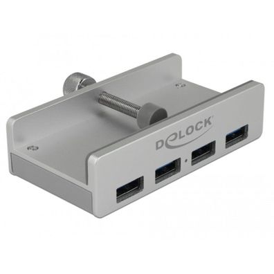 Delock DELOCK HUB USB 3.0 4Port 5xTyp-A Bu extern Feststellschraube