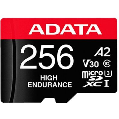 High Endurance 256 GB microSDXC (UHS-I U3, Class 10, V30, A2)