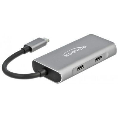 Delock DELOCK HUB USB 3.2Gen2 Typ-C 2xTyp-A Bu 2xTyp-C Bu extern