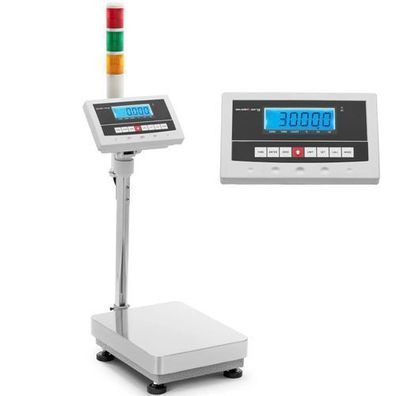 Lagerplattformwaage mit LCD-Lichtsignalsäule 30 kg / 0,001 kg