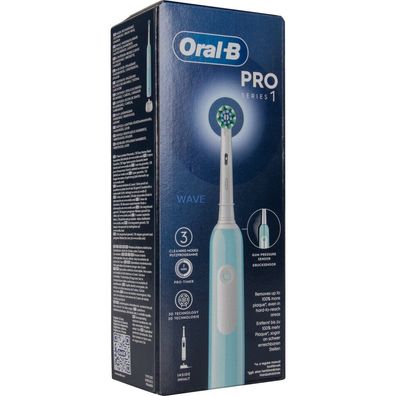 Oral-B Pro 1 Cross Action Caribbean Blue, Elektrische Zahnbürste