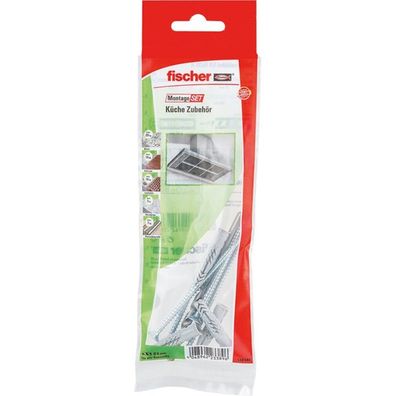 fischer MontageSet Küche Zubehör B, Dübel (hellgrau, 8-teilig)